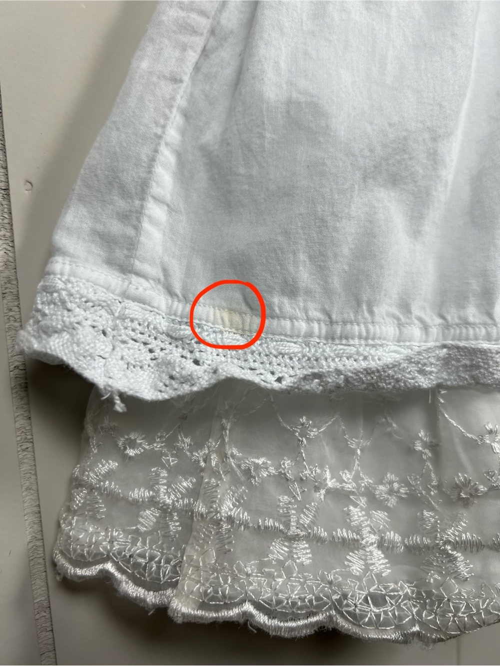 Free People Cottagecore Coquette White Eyelet Lace Mini Dress XS - Picture 15 of 16